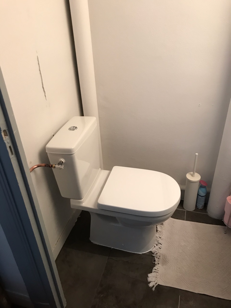 Toilette réparée